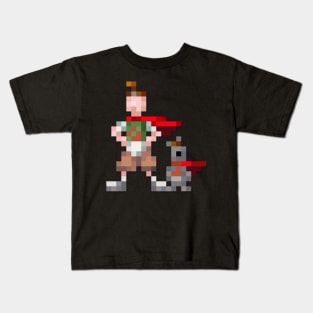 Quailman & Quaildog low-res pixelart Kids T-Shirt